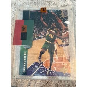 Shawn Kemp Signed 1994 Upper Deck 8x11 Card Seattle SuperSonics COA 349/1000